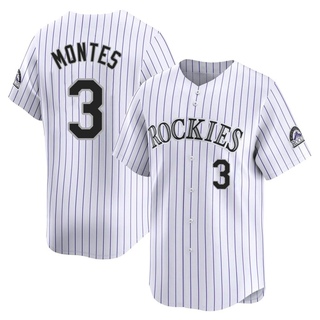 Limited Coco Montes Men's Colorado Rockies Home Jersey - White