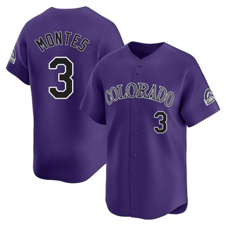 Limited Coco Montes Youth Colorado Rockies Alternate Jersey - Purple