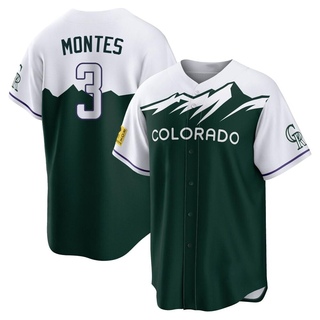 Replica Coco Montes Men's Colorado Rockies 2022 City Connect Jersey - Green