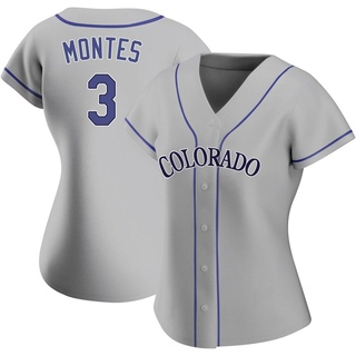 Replica Coco Montes Women's Colorado Rockies Road Jersey - Gray