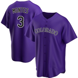 Replica Coco Montes Youth Colorado Rockies Alternate Jersey - Purple